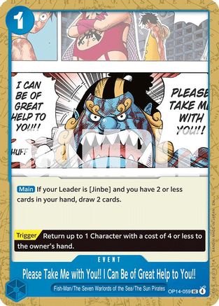 Please Take Me with You!! I Can Be of Great Help to You!! (OP14-059) - [The Azure Sea's Seven]