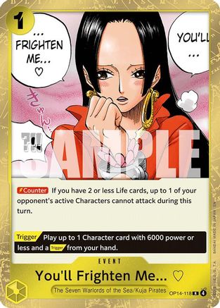 You'll Frighten Me... (OP14-118) - [The Azure Sea's Seven] Foil