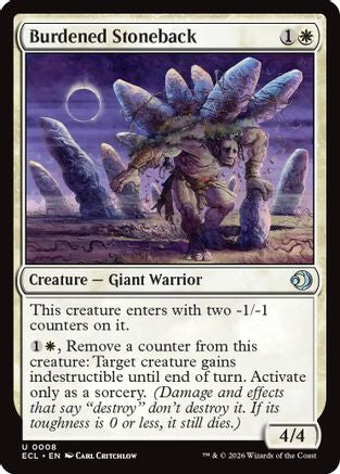Burdened Stoneback  [Lorwyn Eclipsed]