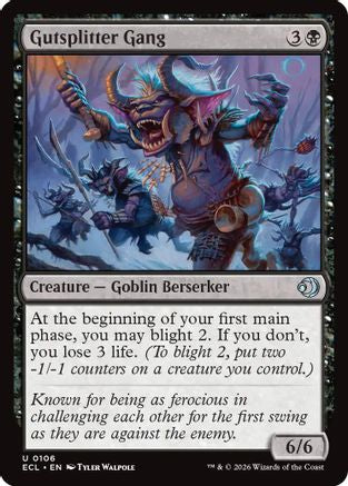 Gutsplitter Gang  [Lorwyn Eclipsed] Foil