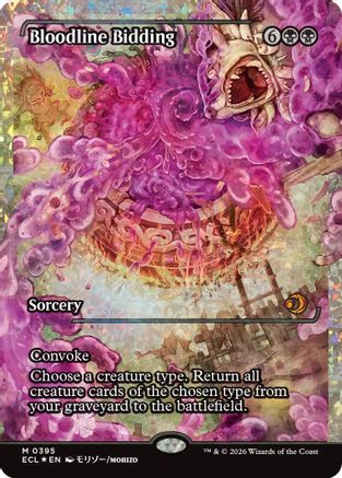 Bloodline Bidding (Showcase) (Fracture Foil)  [Lorwyn Eclipsed] Foil