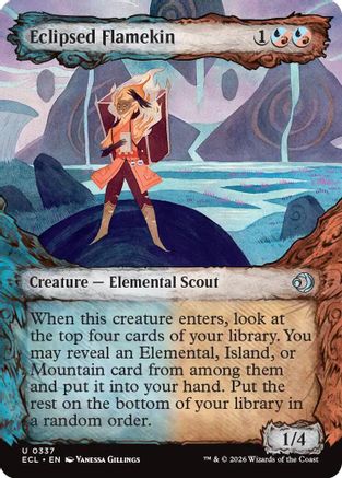 Eclipsed Flamekin (Showcase)  [Lorwyn Eclipsed] Foil