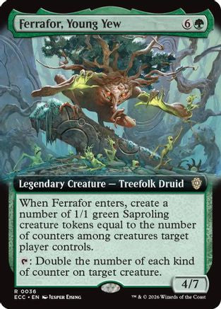 Ferrafor, Young Yew (Extended Art)  [Commander: Lorwyn Eclipsed] Foil