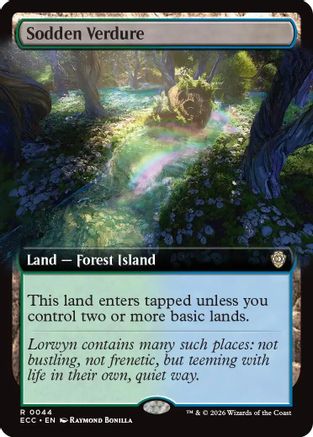 Sodden Verdure (Extended Art)  [Commander: Lorwyn Eclipsed]