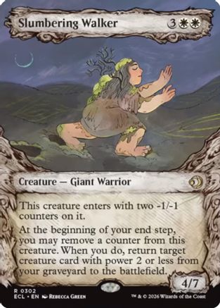 Slumbering Walker (Showcase)  [Lorwyn Eclipsed] Foil