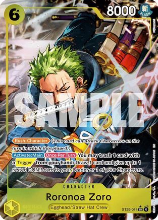 Roronoa Zoro (Full Art) (ST29-014) - [Starter Deck 29: Egghead] Foil