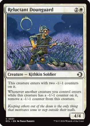 Reluctant Dounguard  [Lorwyn Eclipsed] Foil
