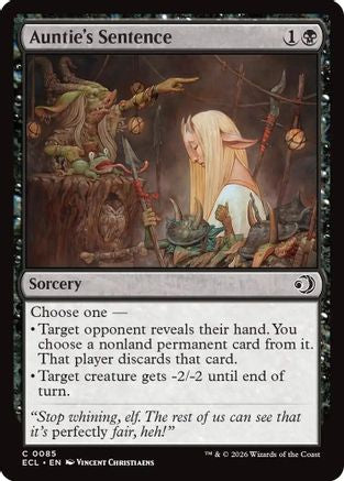 Auntie's Sentence  [Lorwyn Eclipsed] Foil