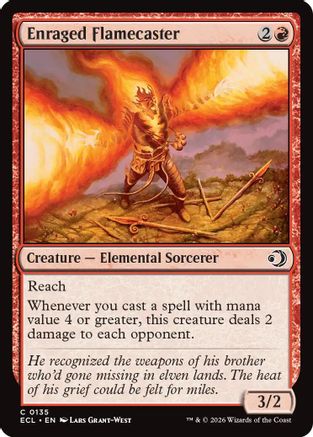 Enraged Flamecaster  [Lorwyn Eclipsed] Foil