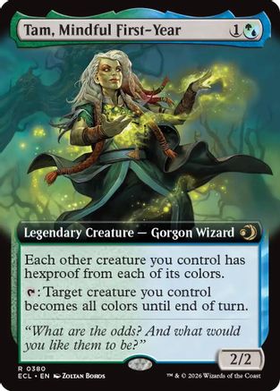 Tam, Mindful First-Year (Extended Art)  [Lorwyn Eclipsed] Foil