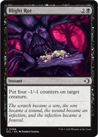Blight Rot  [Lorwyn Eclipsed] Foil