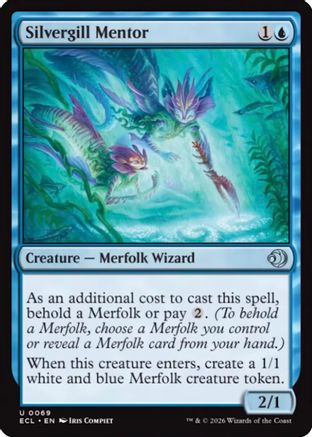 Silvergill Mentor  [Lorwyn Eclipsed] Foil