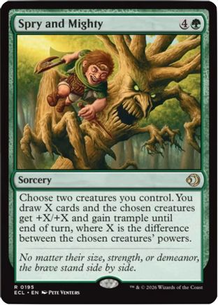 Spry and Mighty  [Lorwyn Eclipsed] Foil