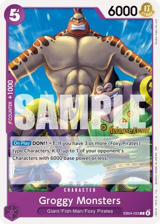Groggy Monsters (EB04-033) - [The Azure Sea's Seven Release Event Cards]