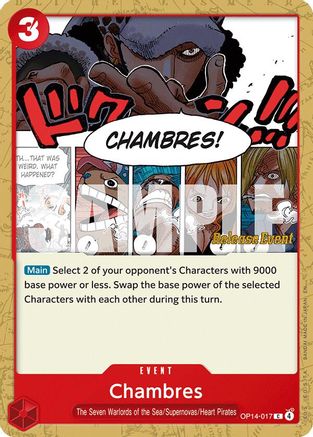 Chambres (OP14-017) - [The Azure Sea's Seven Release Event Cards]