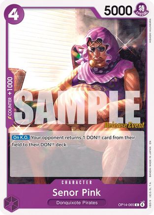 Senor Pink (OP14-065) - [The Azure Sea's Seven Release Event Cards]