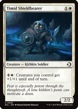 Timid Shieldbearer  [Lorwyn Eclipsed] Foil