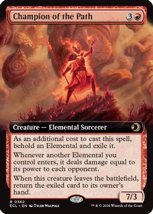 Champion of the Path (Extended Art)  [Lorwyn Eclipsed] Foil