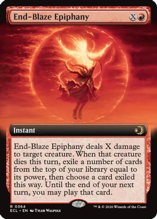 End-Blaze Epiphany (Extended Art)  [Lorwyn Eclipsed] Foil