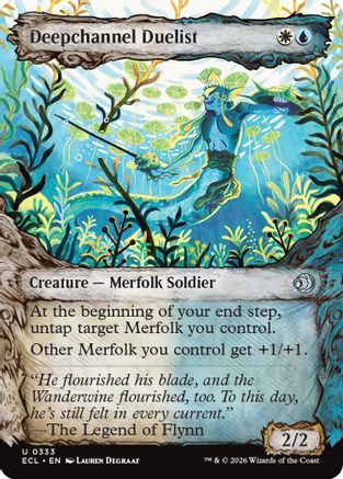 Deepchannel Duelist (Showcase)  [Lorwyn Eclipsed] Foil