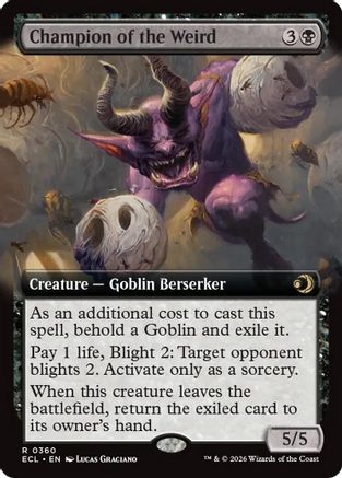 Champion of the Weird (Extended Art)  [Lorwyn Eclipsed] Foil