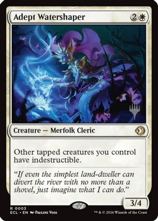 Adept Watershaper  [Promo Pack: Lorwyn Eclipsed] Foil
