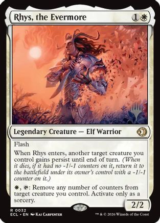 Rhys, the Evermore  [Promo Pack: Lorwyn Eclipsed] Foil