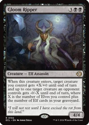 Gloom Ripper  [Promo Pack: Lorwyn Eclipsed] Foil