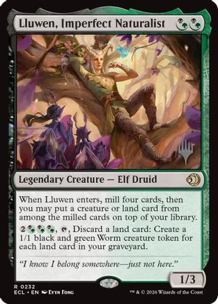 Lluwen, Imperfect Naturalist  [Promo Pack: Lorwyn Eclipsed] Foil