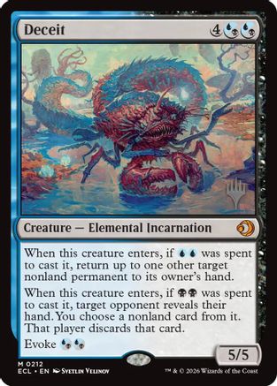 Deceit  [Promo Pack: Lorwyn Eclipsed] Foil