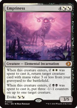 Emptiness  [Promo Pack: Lorwyn Eclipsed]