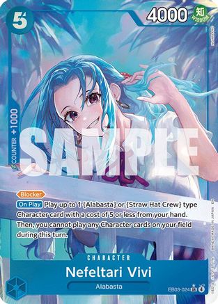 Nefeltari Vivi (024) (Alternate Art) (EB03-024) - [Extra Booster: One Piece Heroines Edition] Foil