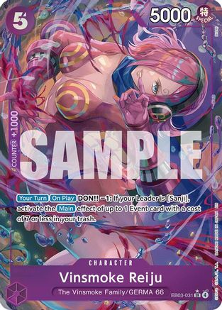 Vinsmoke Reiju (Alternate Art) (EB03-031) - [Extra Booster: One Piece Heroines Edition] Foil