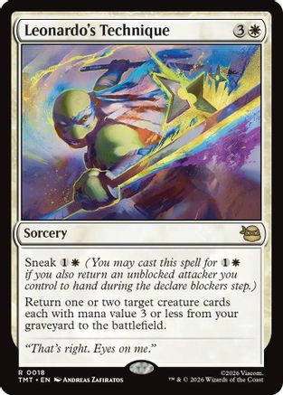 Leonardo's Technique  [Teenage Mutant Ninja Turtles] Foil