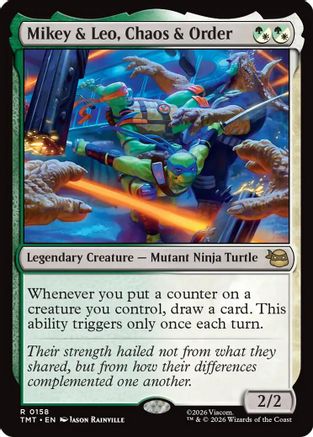 Mikey & Leo, Chaos & Order  [Teenage Mutant Ninja Turtles] Foil