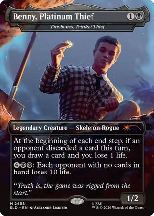 Benny, Platinum Thief - Tinybones, Trinket Thief  [Secret Lair Drop Series] Foil