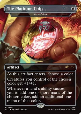 The Platinum Chip - Caged Sun  [Secret Lair Drop Series]