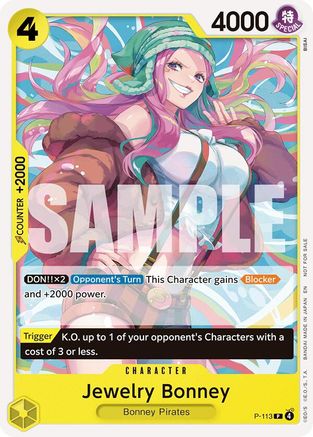 Jewelry Bonney (Heroines Battle Pack) (P-113) - [One Piece Promotion Cards]