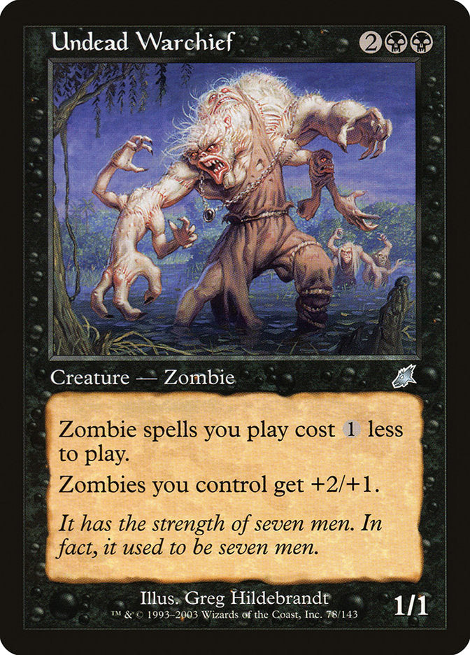 Undead Warchief [Scourge] Foil