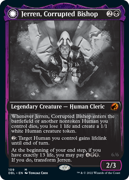 Jerren, Corrupted Bishop // Ormendahl, the Corrupted [Innistrad: Double Feature] Foil