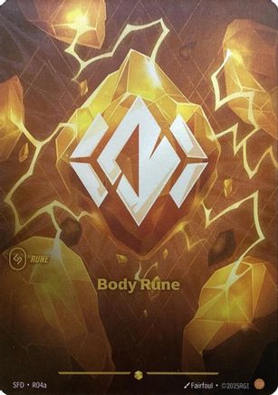 Body Rune (Alternate Art) (R04a) - Riftbound - [Spiritforged] Foil