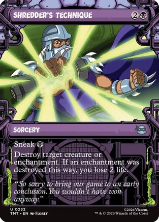 Shredder's Technique (Showcase)  [Teenage Mutant Ninja Turtles] Foil