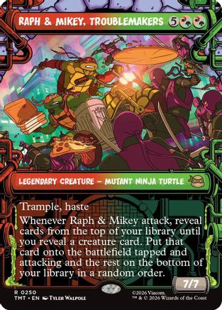 Raph & Mikey, Troublemakers (Showcase)  [Teenage Mutant Ninja Turtles] Foil