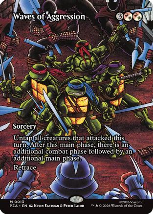 Waves of Aggression (Borderless)  [Teenage Mutant Ninja Turtles Eternal-Legal] Foil
