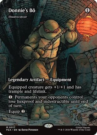 Donnie's Bo - Shadowspear (Borderless)  [Teenage Mutant Ninja Turtles Eternal-Legal] Foil