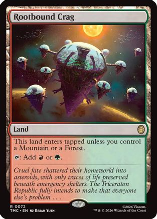 Rootbound Crag  [Commander: Teenage Mutant Ninja Turtles] Foil