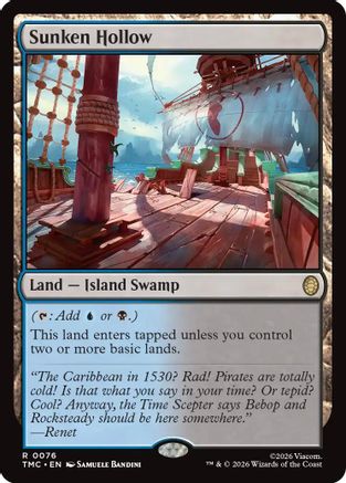 Sunken Hollow  [Commander: Teenage Mutant Ninja Turtles] Foil