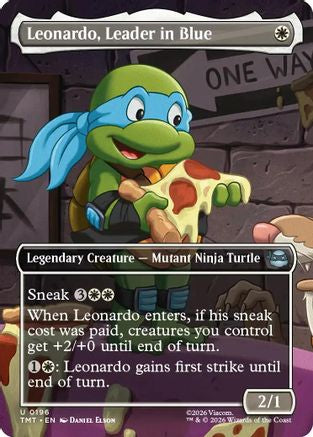 Leonardo, Leader in Blue (Borderless)  [Teenage Mutant Ninja Turtles] Foil