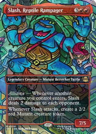 Slash, Reptile Rampager (Borderless)  [Teenage Mutant Ninja Turtles]