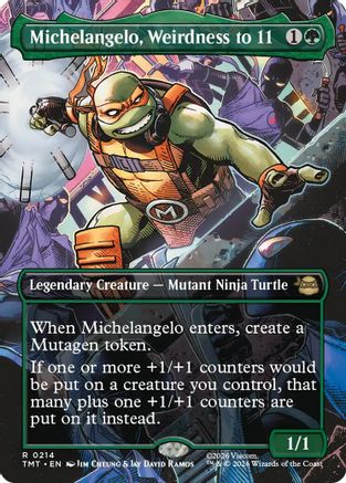 Michelangelo, Weirdness to 11 (Borderless)  [Teenage Mutant Ninja Turtles]